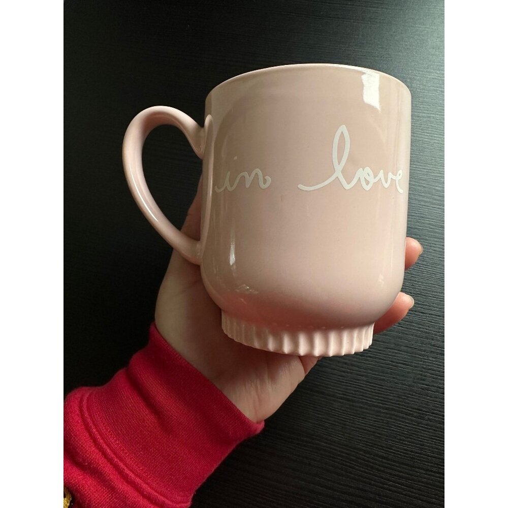 Unique gift for Coffee Lovers | Pink Mug| In LOVE Porcelain Mug Opalhouse